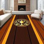 Golden Trophy Laurel Wreath Rug