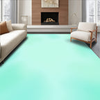 Gentle Aqua Smooth Gradient Rug