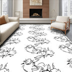 Whimsical Duo Birds Continuous Repeat Rug