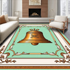 Golden Bell Embossed Vintage Frame Rug