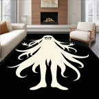 Spooky Ghostly Skeleton Silhouette Rug