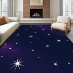 Night Sky Stars Swirl Rug