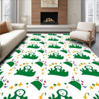 Green Landscape Stars and Flags Rug