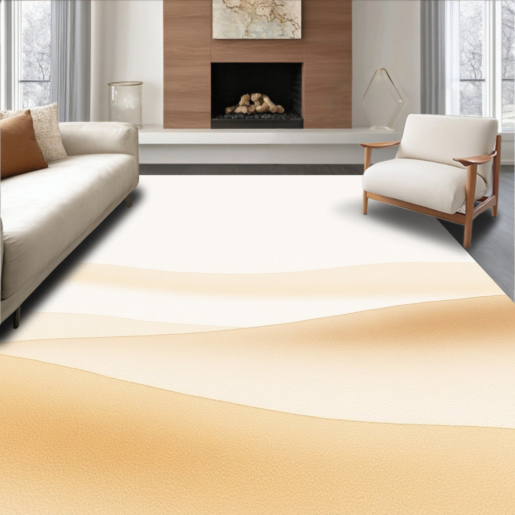 Sandy Dune Gradient Waves Rug