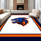 Blue Fierce Dragon Head Rug