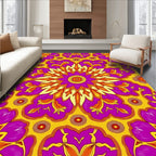 Radiant Fuchsia Sunburst Bloom Rug