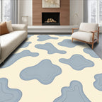 Soft Blue Organic Cloud Shapes Rug