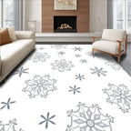 Winter Snowflake Collection Snowflakes Rug