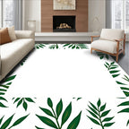 Emerald Tropical Palm Border Rug