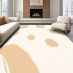 Sandy Beige Brushstroke Dots Rug