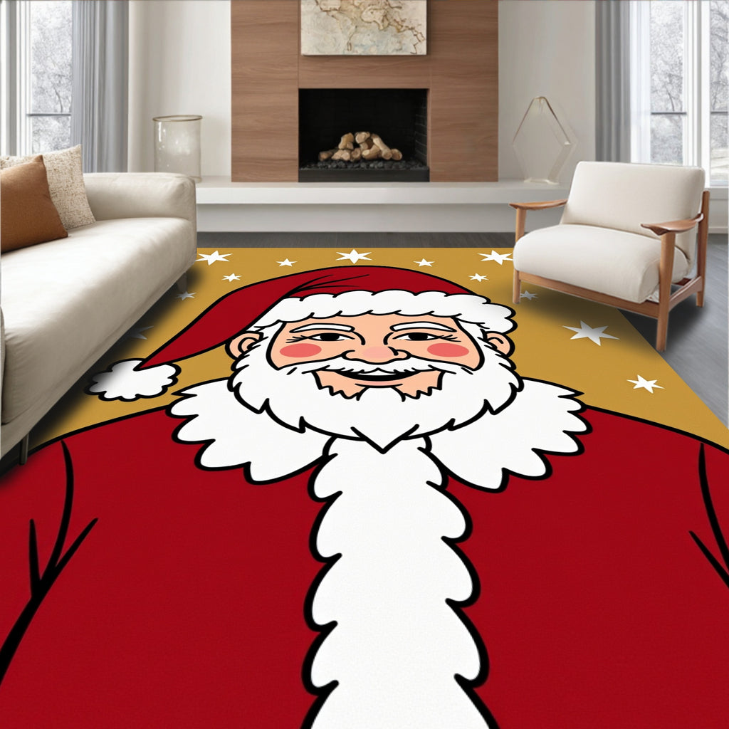 Merry Santa Stars Rug
