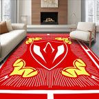 Crimson Shield Yellow Winged Rug