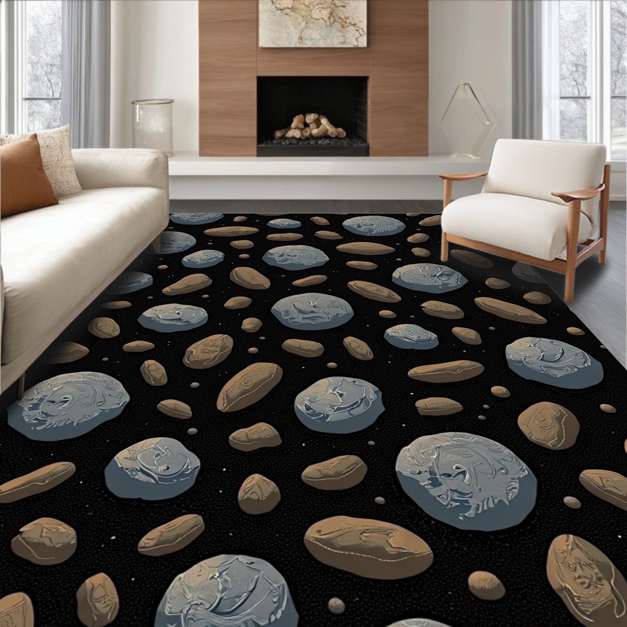 Celestial Meteoroid Cluster Rug