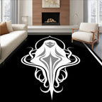 Mysterious White Tentacle Figure Rug