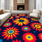Retro Pop Floral Burst Rug
