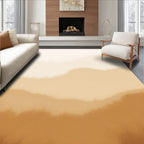 Earthy Tones Layered Landscape Abstract Rug