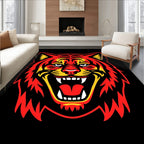 Fiery Red Yellow Tiger Roar Rug