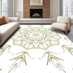 Gold Sun Eye Mandala Rug