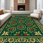 Emerald Scarlet Berry Ornamental Rug