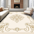 Gold Vintage Filigree Medallion Rug