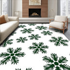 Emerald Green Pinecone Scatter Rug