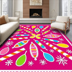 Whimsical Lollipop Starburst Festive Collection Rug