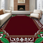 Crimson Leaf Vine Flourish Rug