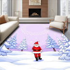 Whimsical Santa Winter Wonderland Rug
