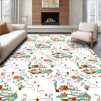Whimsical Collage Of Figures And Elements Rug