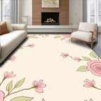 Vintage Rose Botanical Garden Arrangement Rug