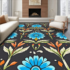 Blue Daisy Botanical Garden Rug