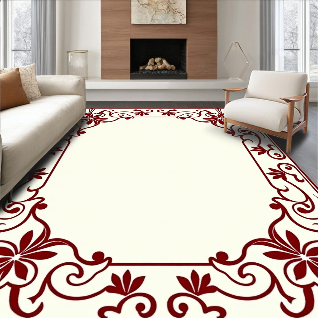 Rich Blossom Swirl Display Rug