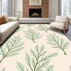 Pale Green Branch Repeat Rug