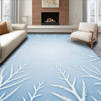 Winter White Frosty Branch Rug