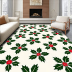 Christmas Holly Berry Blossom Rug