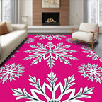Fuchsia Snowflake Cascade Repeat Rug