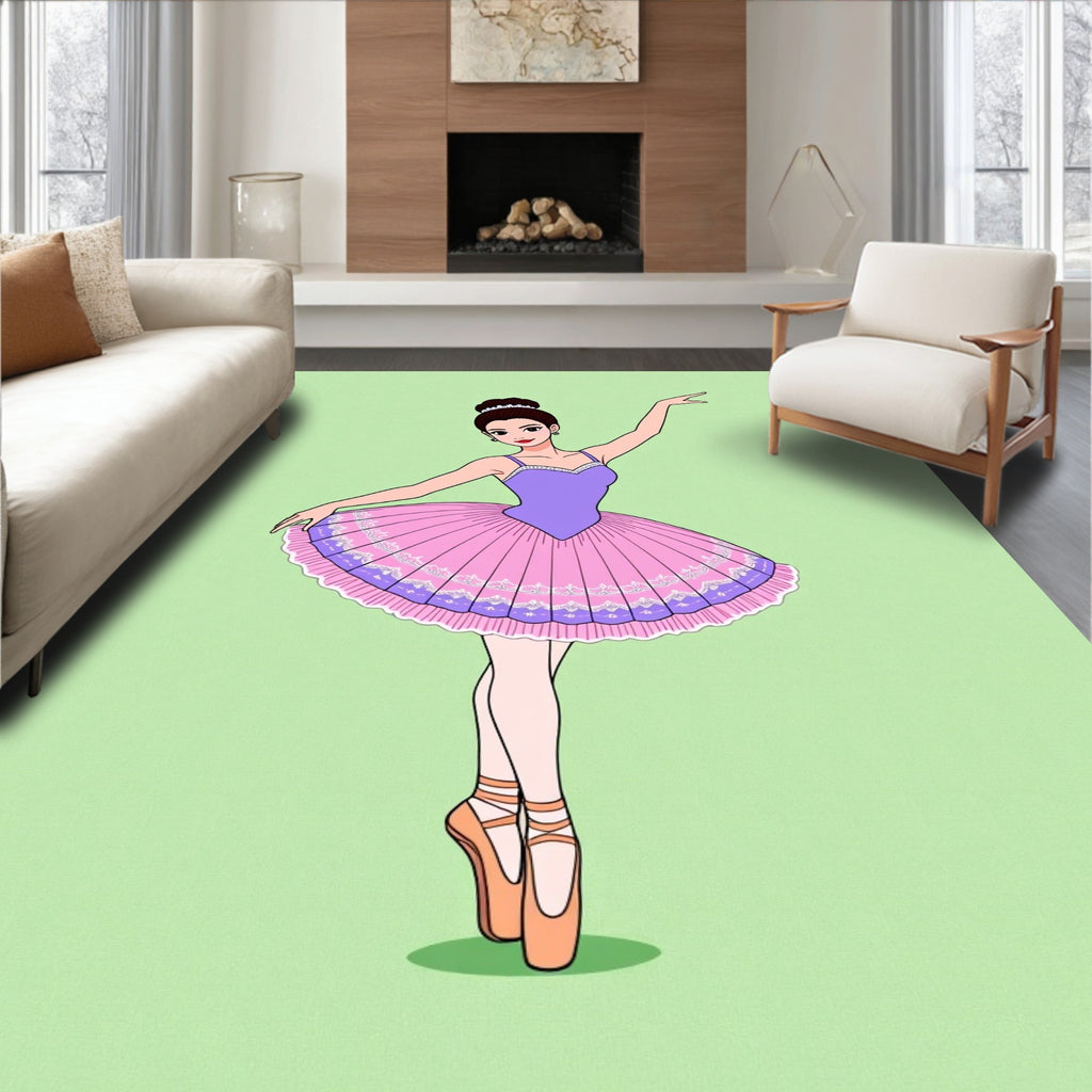 Lavender Pink Ballerina Tutu Harmony Rug