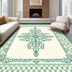 Ornate Verdant Botanical Flourish Rug