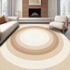 Neutral Gradient Concentric Circles Rug