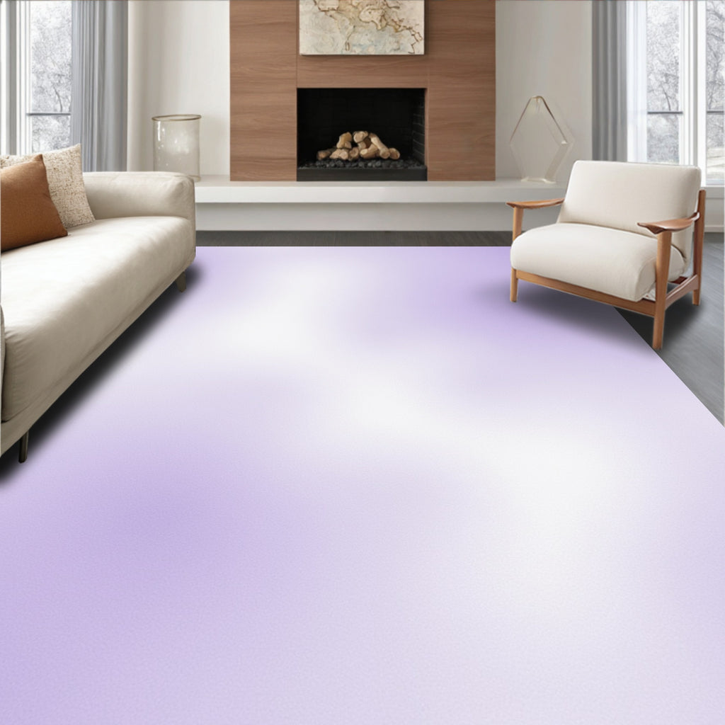Soft Lavender Cloud Abstract Rug