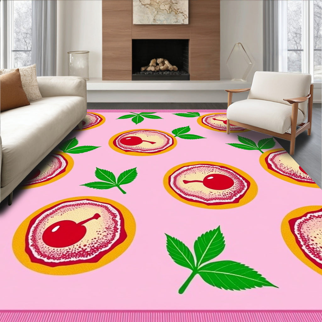Pink Cherry Tart Delight Rug