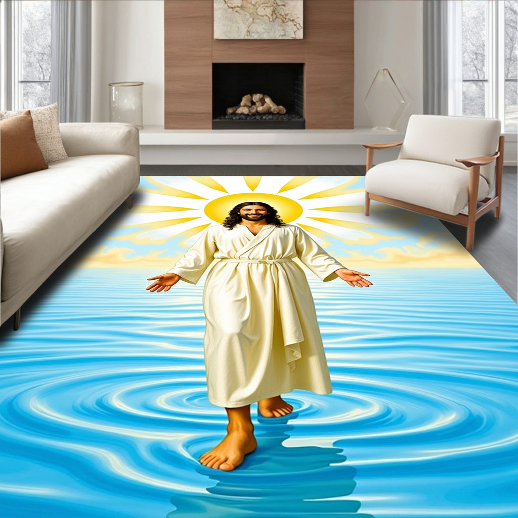 Divine Radiance Sunlit Water Walk Rug
