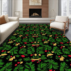 Verdant Forest Berry Blossom Rug