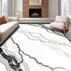 Monochromatic Abstract Organic Flow Rug