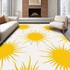 Yellow Sun Burst All Over Rug