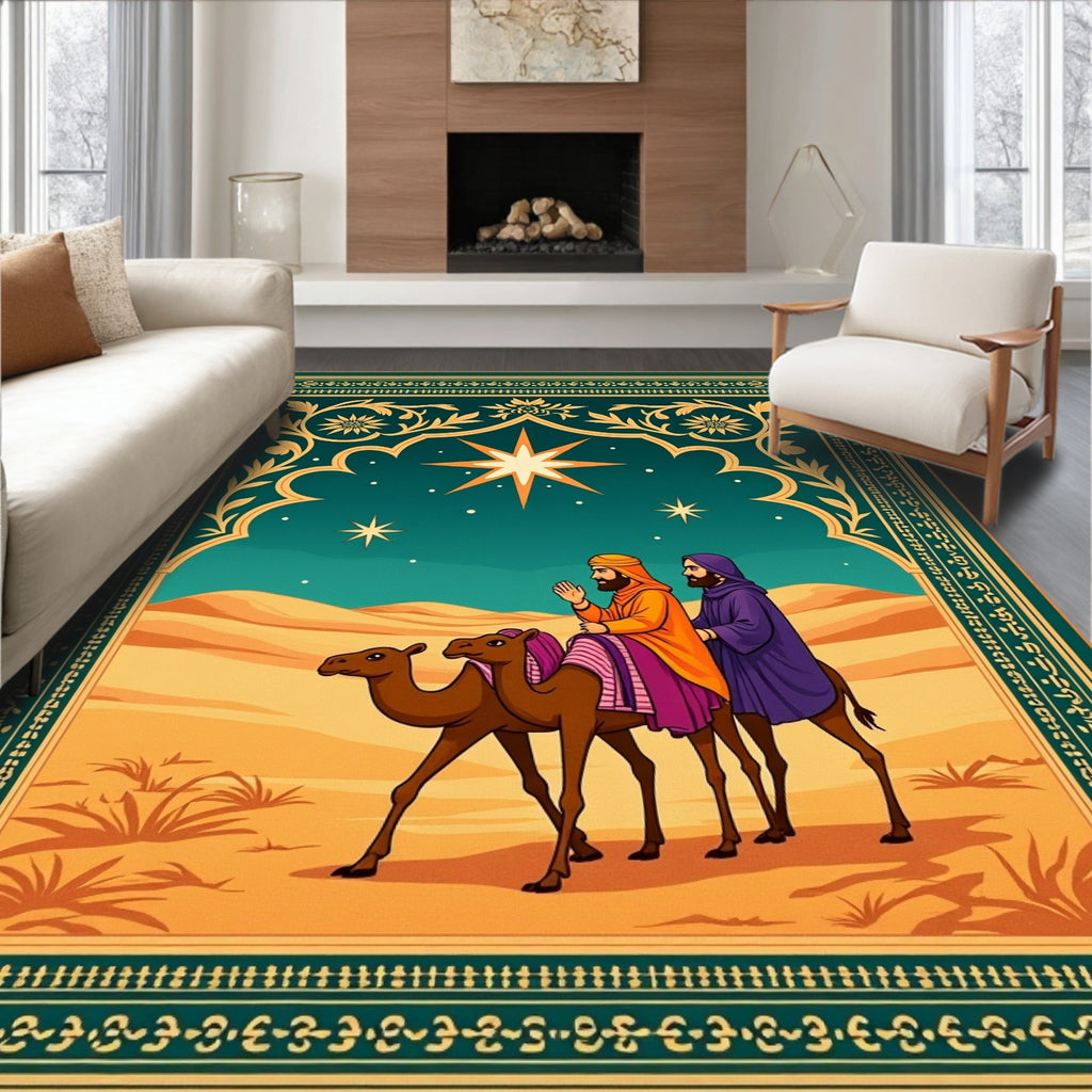 Camel Caravan Desert Star Rug