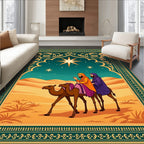 Camel Caravan Desert Star Rug