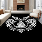 White Angel Mother Infant Crest Rug