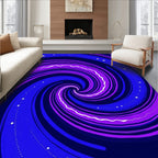 Deep Spiral Galaxy Swirl Rug