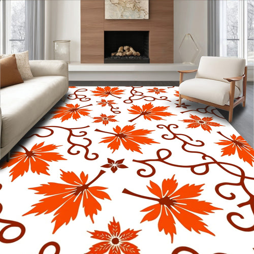 Autumn Maple Leaf Vine Rug